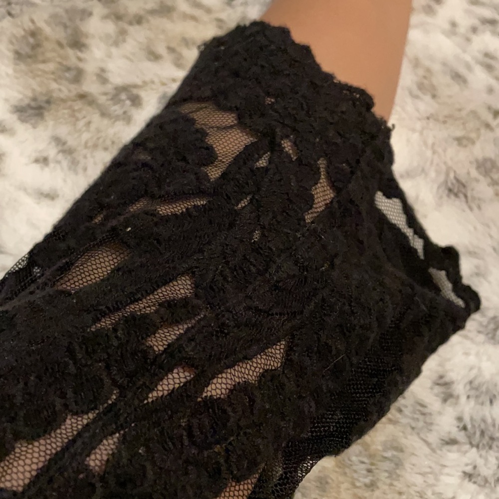 American Ragcie Black Lace Blouse - Picture 7 of 7